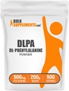 BulkSupplements.com DL-Phenylalanine Powder - DLPA Powder, Phenylalanine Supplement - Unflavored & Gluten Free, 500mg per Serving, 250g (8.8 oz) (Pack of 1)