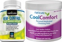 Bundle - Hem-Control Natural Hemorrhoid Supplement (180 Count) and CoolComfort Personal Cleansing Pads (100 Count) - All-Natural, Fast Acting Relief from Burning, Itching, Pain and Swelling