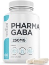 Pharma GABA 250 mg– Naturally Fermented GABA Supplement– Clinically Proven to Support Relaxation, Cognitive Health, Sleep & Focus– PharmaGABA Complements L-Theanine- Alternative to Gummies & Chewables