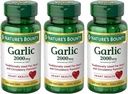 Nature's Bounty Garlic 2000mg, Tablets 120 ea (Pack of 3)