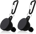 2 Pcs Protein Powder Container, Portable Protein Powder Travel Container, Protein Powder Funnel, Water Bottle Funnels for Powder Mixes, Pre Workout/Gym Supplement Funnel Keychain (50ml)