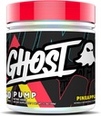 GHOST Pump Nitric Oxide Powder, Pineapple - 40 Servings - Sugar-Free & Stim-Free Pre-Workout Supplements - L-Citrulline, Arginine Nitrate & L-Glutathione - Soy & Gluten-Free, Vegan