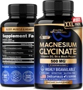 Magnesium Glycinate 500 mg - Chelated Supplement - 98% High Absorption - Support for Sleep, Muscle & Heart Health - Made in USA, Lab Tested & Non-GMO - 240 Capsules