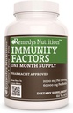 Remedy's nutrition Immunity Factors | 1,000mg, 60 Vegan Capsules Herbal Dietary Supplement | Two Month Supply