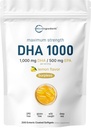 Omega 3 Fish Oil DHA Supplements 1000mg with EPA 500mg, 200 Softgels – Lemon Flavored, Burpless (Enteric Coated) | Deep Sea Fresh Fish, Wild Caught from Norwegian Waters | Mercury Free