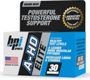 BPI Sports A-HD Elite – Men’s Powerful Testosterone Booster for Stamina, Strength, Sexual Support – Supports Muscle, Libido & Metabolism – Natural Testosterone Supplement – 30 Servings – 500mg