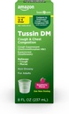 Amazon Basic Care Tussin Cough Plus Chest Congestion DM Syrup, Raspberry Flavor, 8 fl oz (Pack of 1)