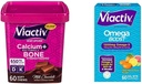 Viactiv Calcium Soft Chews, Milk Chocolate, 60 Count + Omega Boost Supplement, 1200 mg Omega-3s, 60 Chewable Gel Bite Gummies