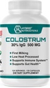 Hybrid Nutraceuticals Bovine Colostrum Supplement - Muscle Building - Immune Support - Powerful Digestion - Lactoferrin Supplement (120 Colostrum Capsules - 500mg - 30% IgG)