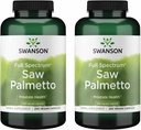 Swanson Saw Palmetto - Herbal Supplement Promoting Male Prostate Health Support - Natural Hair Supplement & Urinary Health Support (540 mg 250 Capsules) (2 Pack)
