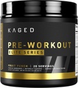 Kaged Pre Workout Elite Powder | Fruit Punch | Pre-Workout with Creatine, Beta Alanine, L-Citrulline, BCAAs | 388 mg Organic Caffeine | Pre Supplements for Men & Women | 20 Servings
