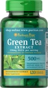 Puritan's Pride Green Tea Extract 500 mg-120 Capsules