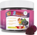 Purify Life Sugar-Free Kids Elderberry Gummies with Vitamin C & Zinc – Daily Immune Support Supplement for Children, Sambucus Antioxidant, Vegan, 60 Ct