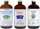 LIQUIDHEALTH Prenatal/Postnatal Multivitamin, Adult Complete Multiple, & Children's Complete Multiple Whole Family Vitamin Bundle - Overall Health for Moms, Dads, & Kids - Made in USA, Vegan, Non-GMO