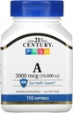 21st Century A 10, 000 I.U. Softgels, 110 Count