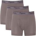Organic Signatures 3-pack Soft Comfortable Mens 100% Organic Cotton Boxer Briefs