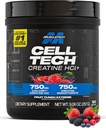MuscleTech Cell-Tech Creactor - Creatine HCl Formula - Muscle Builder for Men & Women - Creatine HCl + Free-Acid Creatine Supplements - Fruit Punch Extreme, 120 Servings