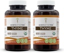 Secrets of the Tribe Thyme USDA Organic 120 Capsules (2 pcs.) | Made with Vegetarian Capsules and Certified Organic Thyme (Thymus Vulgaris) Dried Leaf (2x120 Capsules)