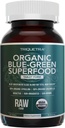 Organic Spirulina & Chlorella Tablets – 4 Organic Certifications, Raw, Non-Irradiated – 50/50 Blue Green Algae Blend – Antioxidant Content Equal to 5 Servings of Vegetables (120 Tablets)