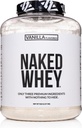 NAKED Vanilla Whey Protein Powder - All Natural Grass Fed Whey Protein Powder, Vanilla Flavor, Organic Coconut Sugar, 5Lb Bulk, GMO-Free, Soy Free, Gluten Free - 61 Servings