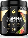 Inspire Pre Workout for Men & Women – 6g Citrulline Malate 2:1, L-Arginine, Beta Alanine, Clean Energy, Endurance Support, & Focus Formula for Pump – 30 Servings, Strawberry Kiwi