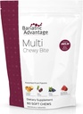 Bariatric Advantage Multi Chewy Bite - Soft Chew Multivitamin for Bariatric Surgery Patients - Chewable Multivitamin with Folic Acid, Vitamin D3 & More - Assorted Fruit Flavors - 60 Count