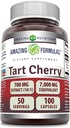 Amazing Formulas Tart Cherry Extract 700 Mg Extract (10:1) Per Serving Capsules Supplement | Equivalent to 7000 Mg | Non-GMO | Gluten Free | Made in USA (1 Pack, 100 Count)