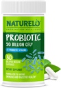 NATURELO Probiotics for Digestive Health - 50 Billion CFU, 11 Strains Daily Supplement - Boosts Immune System, Delayed Release, 30 Vegetarian Capsules