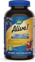 Nature's Way Alive! Men’s 50+ Daily Gummy Multivitamins, Supports Healthy Brain, Eyes, Heart*, B-Vitamins, Gluten-Free, Fruit Flavored, 150 Gummies (Packaging May Vary)