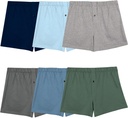 Fruit of the Loom mens Men's Tag Free Knit Boxer Shorts, Relaxed Fit, Moisture Wicking, Assorted Color Multipacks