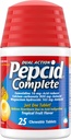 Pepcid Complete Acid Reducer + Antacid for Acid Reflux, 10mg Famotidine, 800mg Calcium Carbonate & 165mg Magnesium Hydroxide per Heartburn Tablet, Antacid Chews, Tropical Fruit, 25 ct