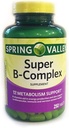 Spring Valley Super B-Complex, Metabolism Support, 250 Tablets