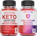 Atlantis Nutrition 8-in-1 Immune Support 60 Gummies + Sugar Free Keto Apple Cider Vinegar 60 Gummies