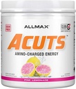 ALLMAX Nutrition AMINOCUTS (ACUTS), Amino-Charged Energy Drink with Taurine, L-Carnitine, Green Coffee Bean Extract, Pink Lemonade, 30 Servings