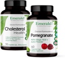 EMERALD LABS Cholesterol Health (90 Caps) & Pomegranate Extract (60 Caps) - Supports Heart Health & Immune Function - Gluten Free & Vegan