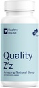Quality Z'z: Natural Sleep Support with Melatonin, Ashwagandha, Magnesium, and More | Drug-Free, Vegan, Non-GMO.