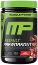 MusclePharm Assault Pre Workout Powder for Men & Women – Energy & Strength Boost Pre-Workout Supplements with Beta Alanine, Caffeine, Creatine & Betaine Anhydrous – 30 Servings, Fruit Punch Flavor