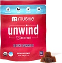 Mushie 100% Organic Reishi Mushroom Gummies - 2000mg Reishi Nootropic for Relaxation, Sleep, Cardiovascular Health & Immune Support with Vitamin D - Vegan, Gluten-Free - 60 Count
