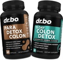 Colon Cleanser Detox & Body Detox - 15 Day Colon Cleanse Pills & Probiotic & Gut Support - Herbal Bowel Movement Supplements for Stomach Bloating Women Men Kids, Herbal Wormwood Black Walnut Clove