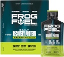 Frog Fuel Power Energized Protein Shot, 15g Protein Nano-Hydrolyzed Grass Fed Collagen, 120mg Caffeine, Fat & Sugar Free, 22 Amino Acids, 0 Carbs, Berry, 1 oz Packets, 24 Pack