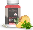 Mountain Peak Nutritionals Aller G Plus - Respiratory, Sinus, & Seasonal Allergy Support - w/Bromelain & Stinging Nettle - Promotes Healthy Immune Function (90 Vegetarian Capsules)