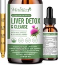 Liver Health & Lymphatic Drainage Drops -Support Liver Cleanse Detox & Repair with Artichoke Milk Thistle Silymarin Extract, Dandelion,Turmeric, Berberine to Renew w/21 Potent Herb-Nutrients-30ml