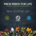 Prescribed For Life Inulin Powder | Prebiotics for Digestive Health | Gluten Free, Vegan, Non-GMO | Jerusalem Artichoke Supplement | Fructo Oligosaccharide FOS Powder (2 kg / 4.4 lb)