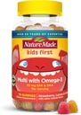 Nature Made Kids First Multivitamin with Omega-3, Kids Gummy Multivitamins with Vitamins and Minerals for Nutritional Support, 70 Gummies