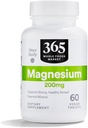 365 by Whole Foods Market, Magnesium 200mg,Vegan, 60 Tablets