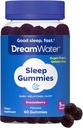 Dream Water Sleep Gummies; Melatonin Gummies with GABA & 5-HTP; Sleep Aids for Adults; Natural Flavors and Colors; Snoozeberry Flavor, 60 Count