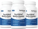 Fairhaven Health 3 Month Supply FertilAid for Men Prenatal Male Fertility Supplement | Count and Motility Support Pre Conception for Him | Fertility Support Includes, Zinc, and Folate | 90 Capsules