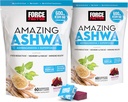 FORCE FACTOR Amazing Ashwa for Stress Relief, Memory, Focus, and Immune Support Health, Ashwaganda Supplement with KSM-66 Ashwagandha for Stress, 120 Soft Chews