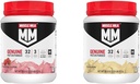 Muscle Milk Genuine Protein Powder Bundle, Strawberries 'N Crème 1.93 Pounds 12 Servings 32g Protein 3g Sugar and Banana Crème 1.93 Pounds 12 Servings 32g Protein 4g Sugar