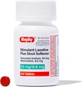 Rugby Stimulant Laxative Plus Stool Softener Docusate Sodium 50 mg/Sennosides 8.6 mg - Laxative Tablets for Constipation Relief - Stool Softeners for Women, Men, and Kids - 100 Tablets